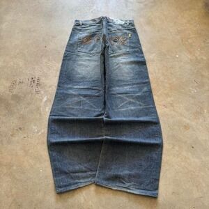 Baggy Enyce Wide Leg Southpole Styl Y2K Vintage Denim Jeans - 40x33